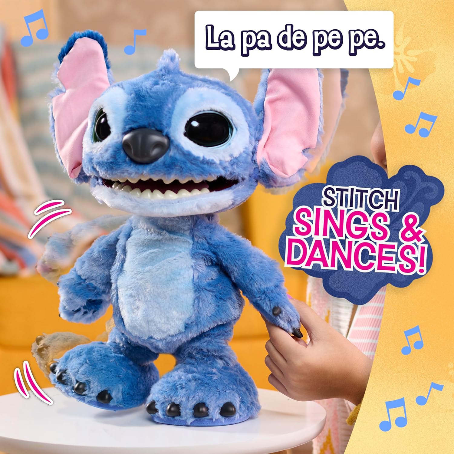Just Play Peluche Interattivo Disney Ultimate Stitch 43 cm - immagine 6