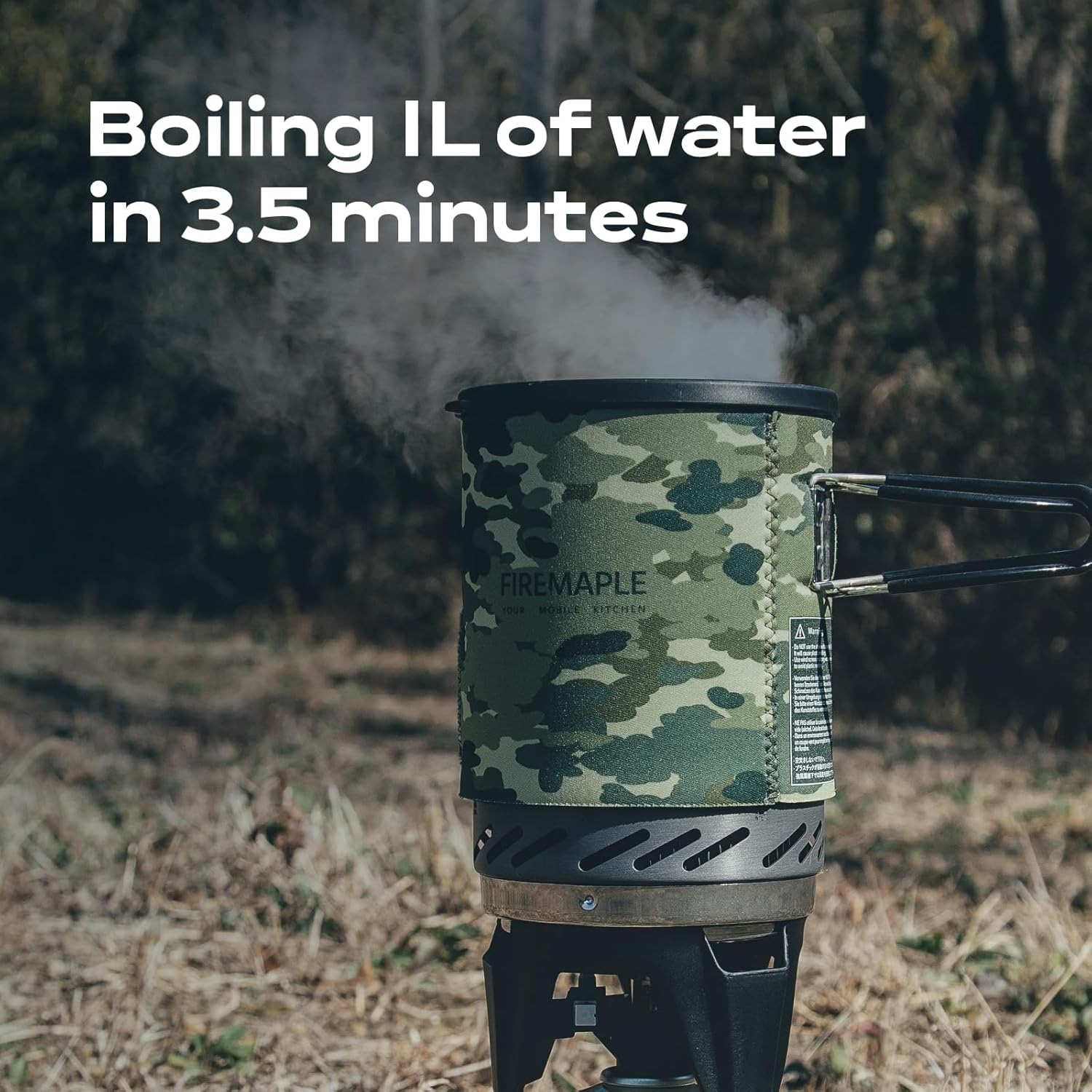 Fire-maple Fornello da Campeggio a Gas, Mimetico - immagine 3