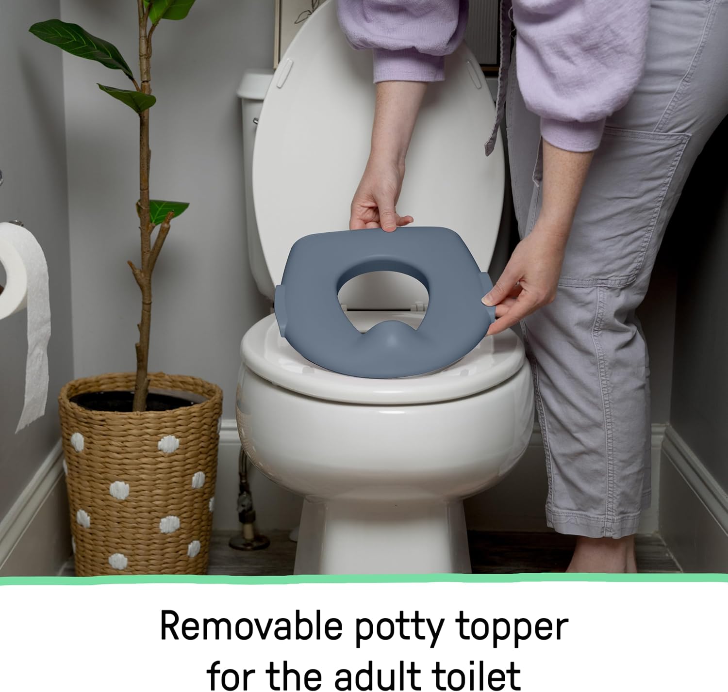 Ingenuity My Size Potty - Vasino Bambini Realistico 2-in-1, Blu - immagine 7