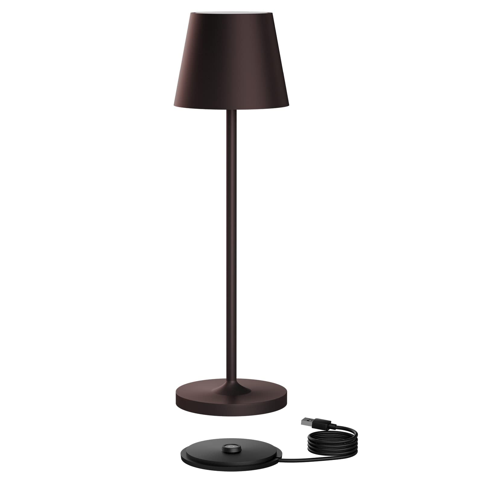 K-Bright Lampada LED da Tavolo Dimmerabile H38cm, Bronze