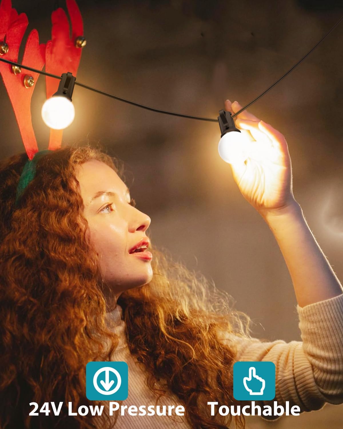 Kolpop - Catena luminosa esterno G40, 23.1M (2 pacchi) - immagine 3