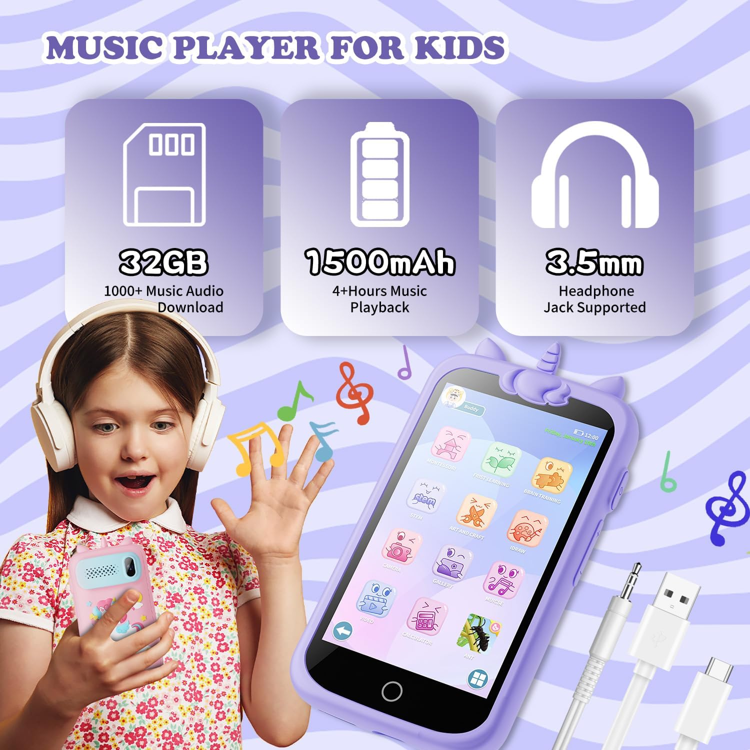 Mini Telefono Touch Screen per Bambini 4.9 pollici - immagine 3