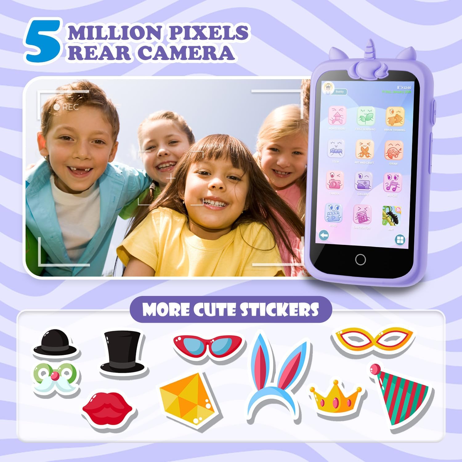 Mini Telefono Touch Screen per Bambini 4.9 pollici - immagine 5