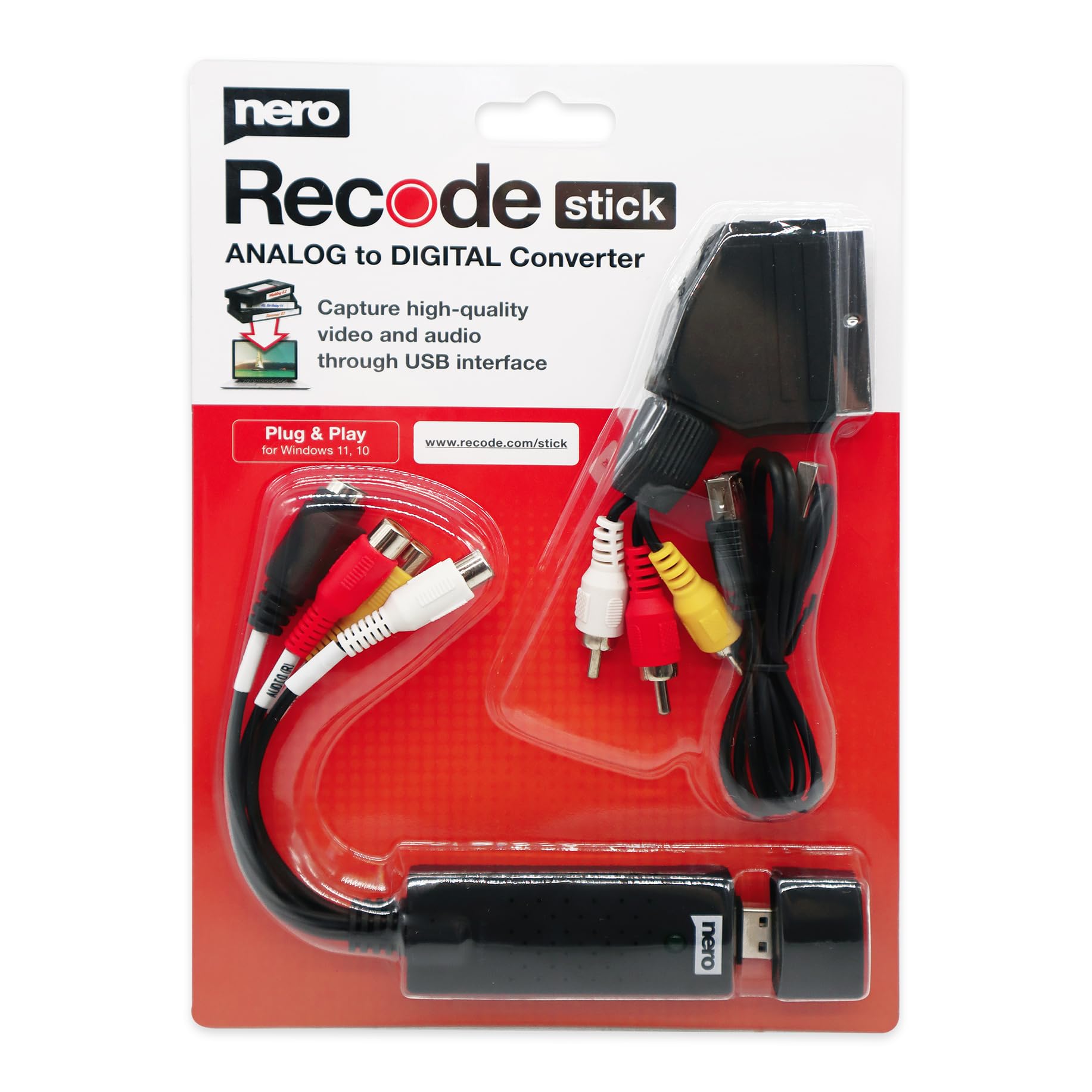 Nero Recode Stick - Digitalizzatore Videocassette con AI