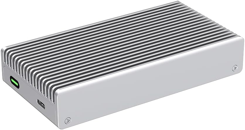 Akkyajaure Enclosure M.2 NVMe SSD Fanless 40Gbps, Silver - immagine 1