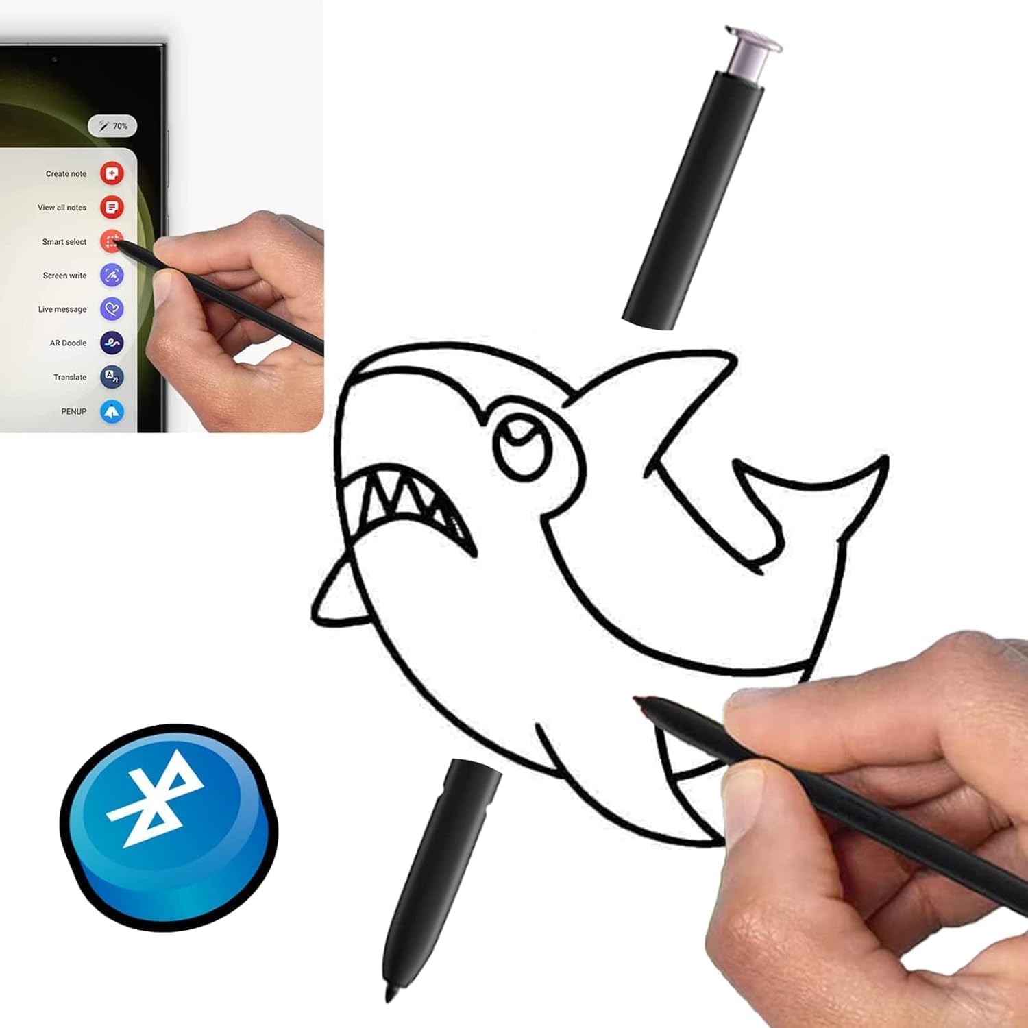 Galaxy S23 Ultra Stylus Penna Bluetooth, Lavanda - immagine 6