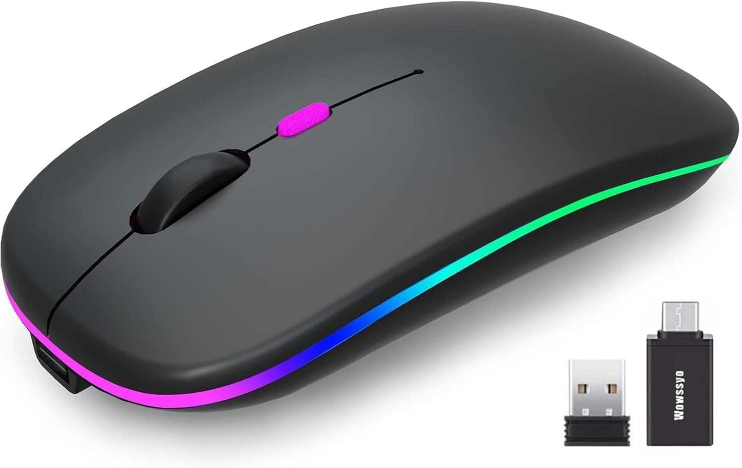 Mouse Wireless Dual Mode Ricaricabile - immagine 1