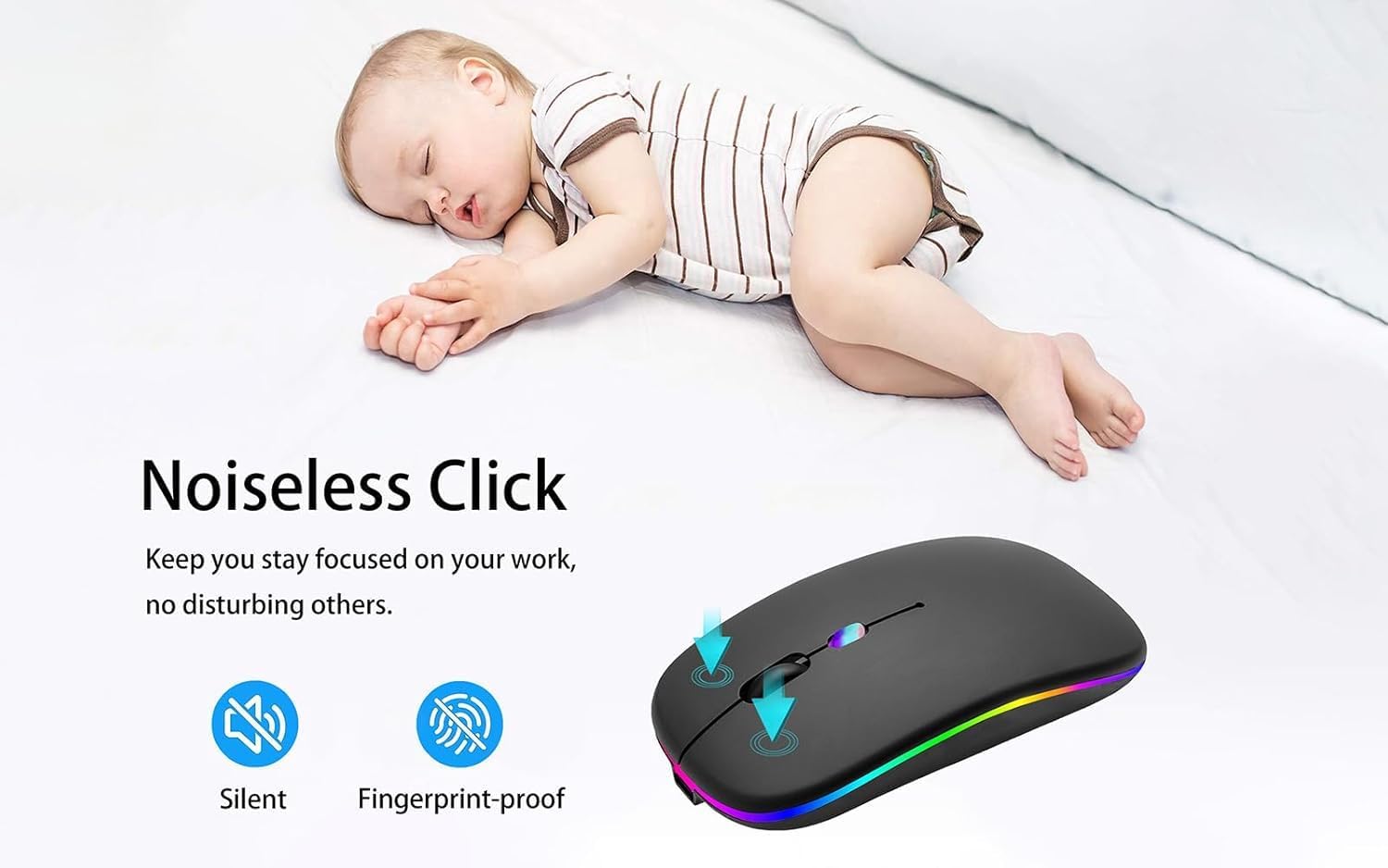 Mouse Wireless Dual Mode Ricaricabile - immagine 4