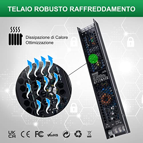 Reylax Trasformatore LED Dimmerabile 24V 200W - immagine 3