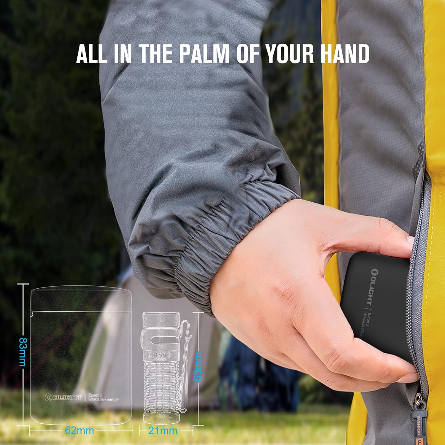 OLIGHT Baton 3 Kit Torcia LED Ricaricabile 1200 Lumen - immagine 7