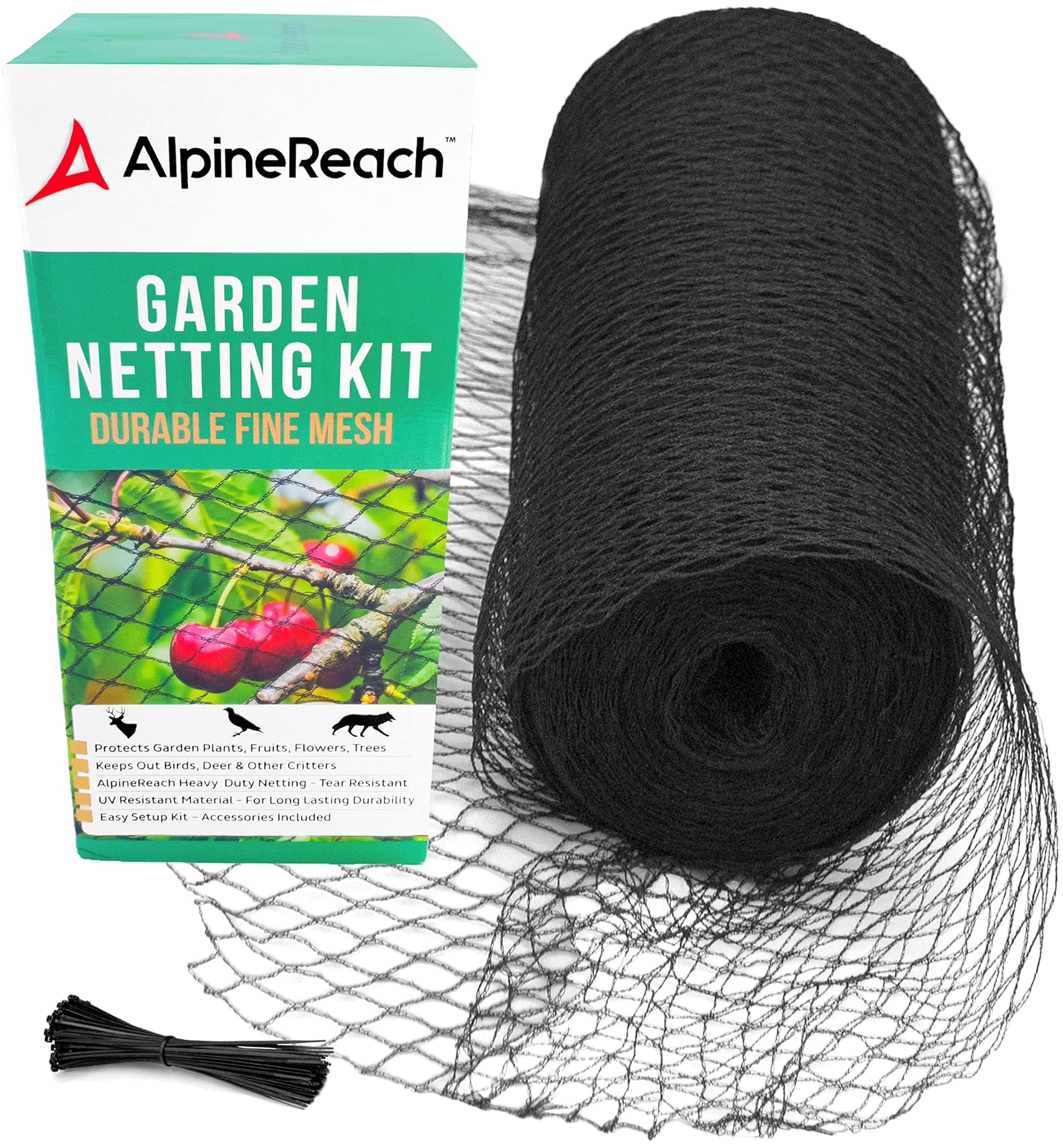 Alpinereach Rete da Giardino 4,5m x 15m, Nera