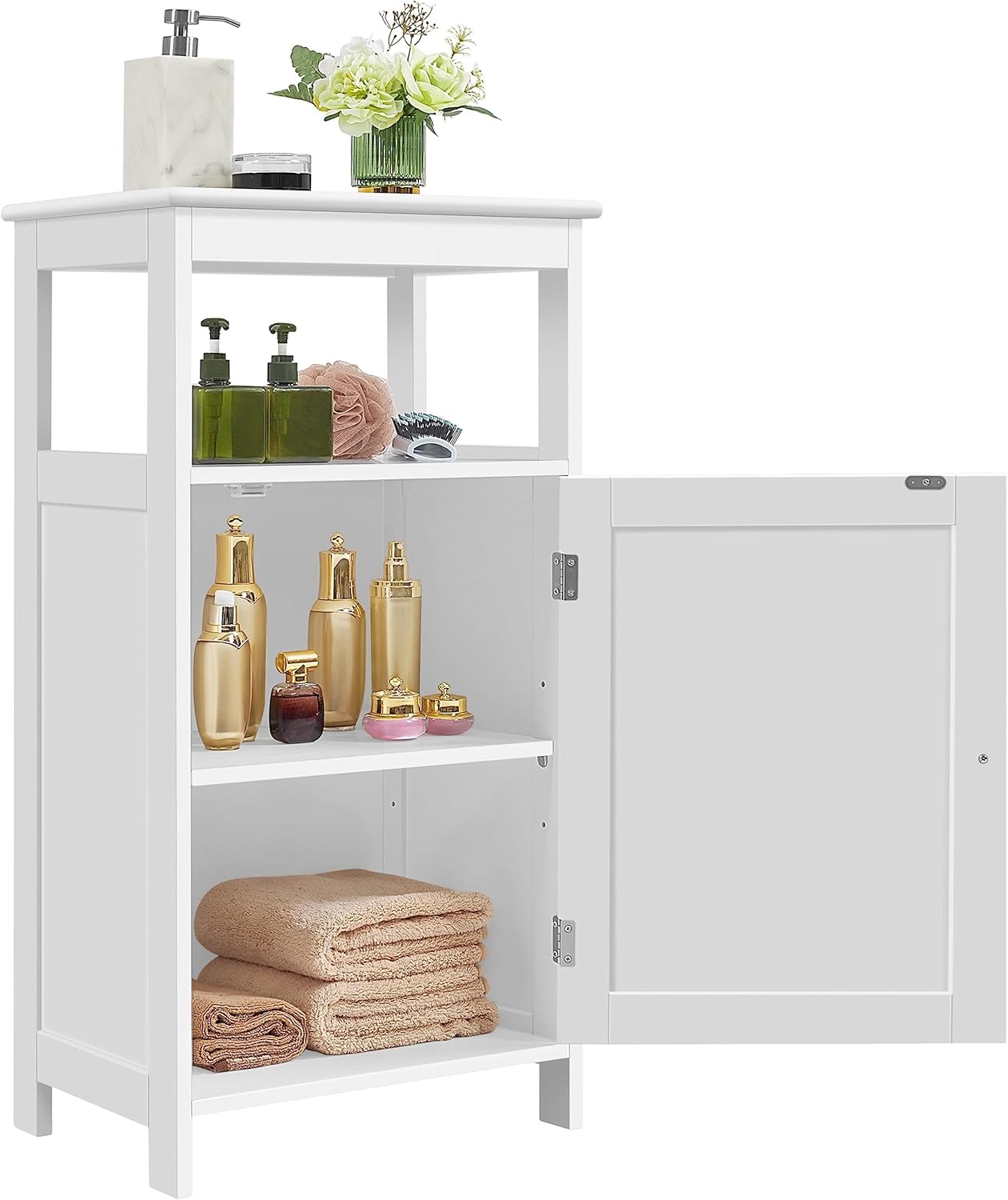 Yaheetech Mobile da Bagno 45x30x83.5cm, Bianco - immagine 5