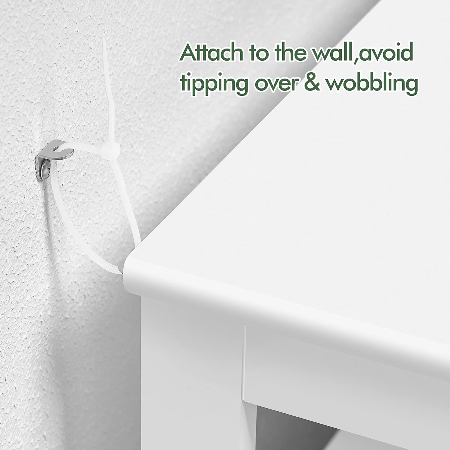 Yaheetech Mobile da Bagno 45x30x83.5cm, Bianco - immagine 7