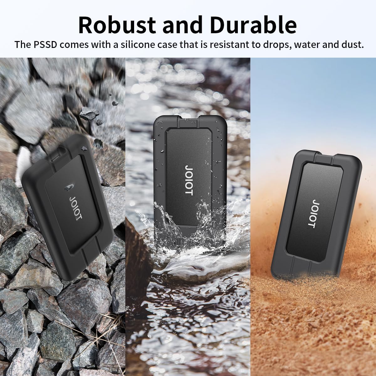 Joiot 1TB SSD Esterno Portatile USB-C, Nero - immagine 3