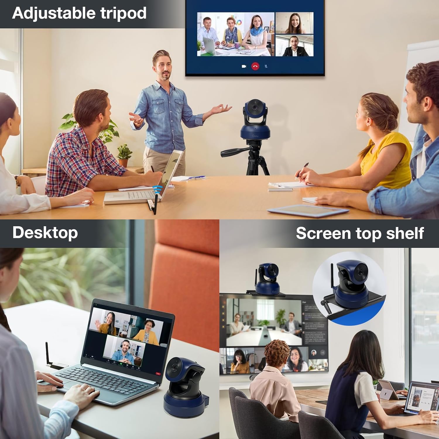 Gsou Webcam Wireless HD 1080P Plug and Play - immagine 5