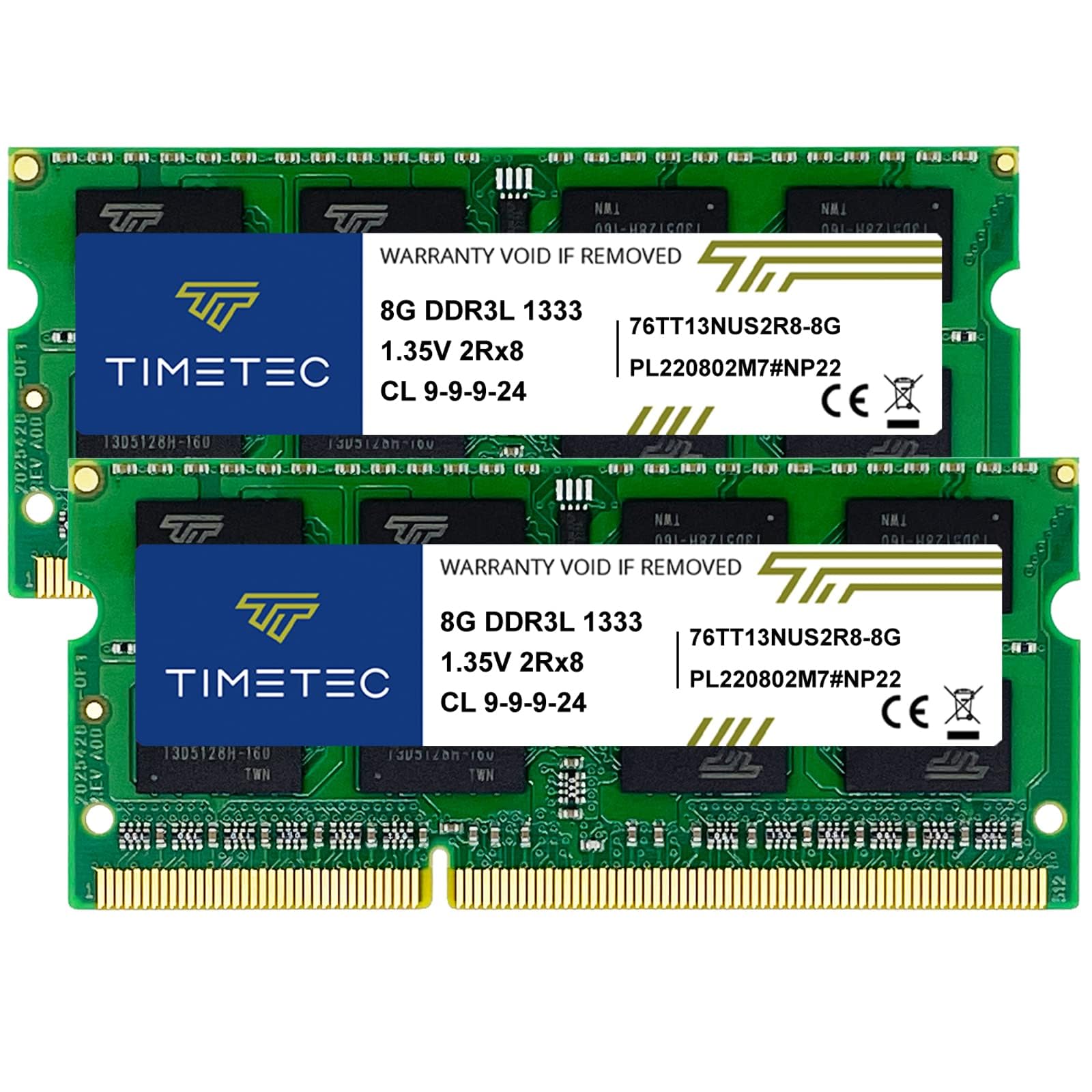 Timetec 16GB KIT (2x8GB) DDR3L 1333MHz SODIMM