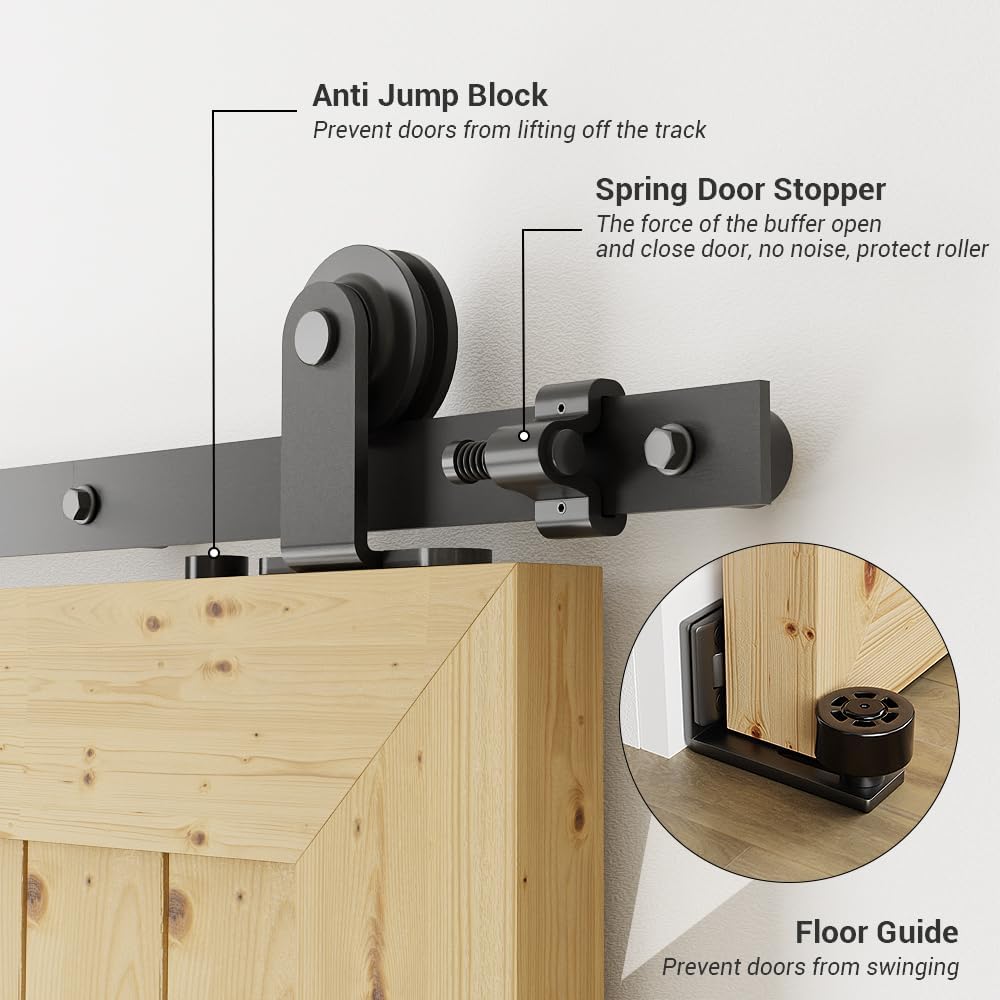 Tsmst Binario per Porta Scorrevole 5.5FT/168CM - immagine 4