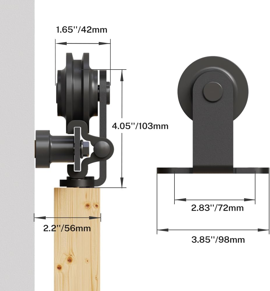 Tsmst Binario per Porta Scorrevole 5.5FT/168CM - immagine 8