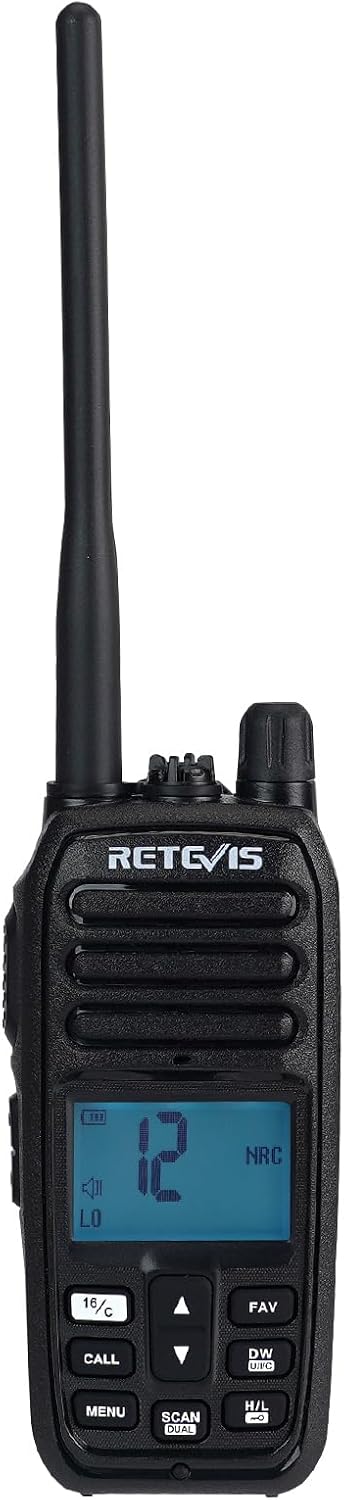 Retevis RM21 Radio Marina Palmare IP67, Nero - immagine 1