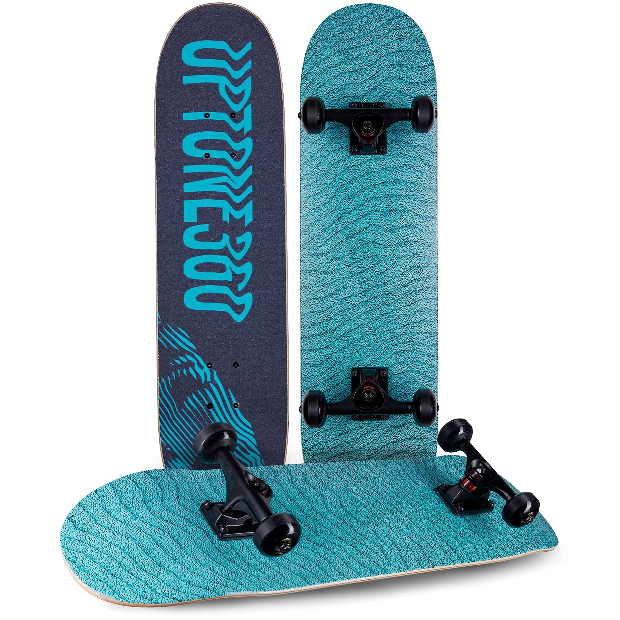 Uptone360 Skateboard per Bambini 6-14 Anni, Turchese