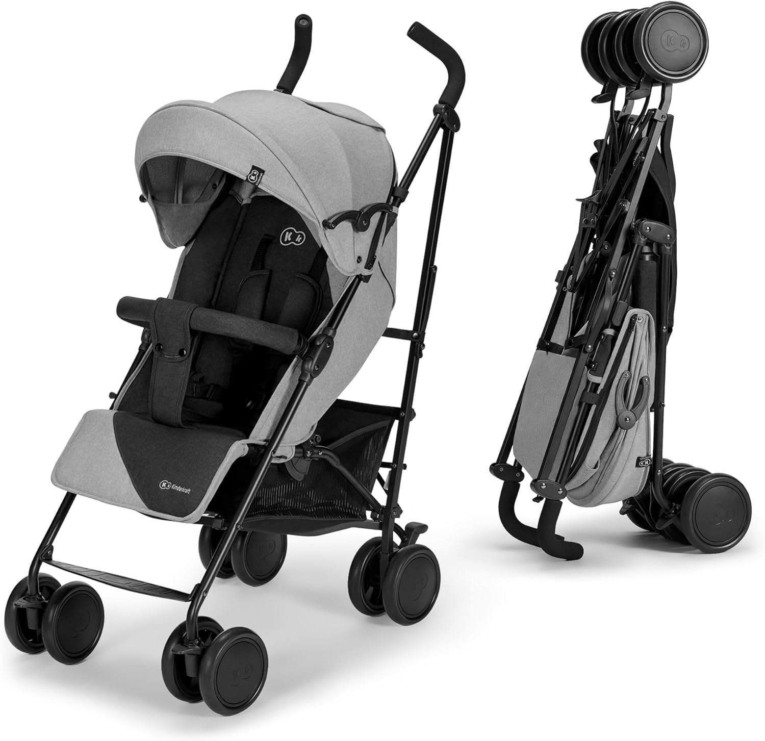 Kk Kinderkraft Passeggino Leggero SIESTA, Grigio - immagine 1