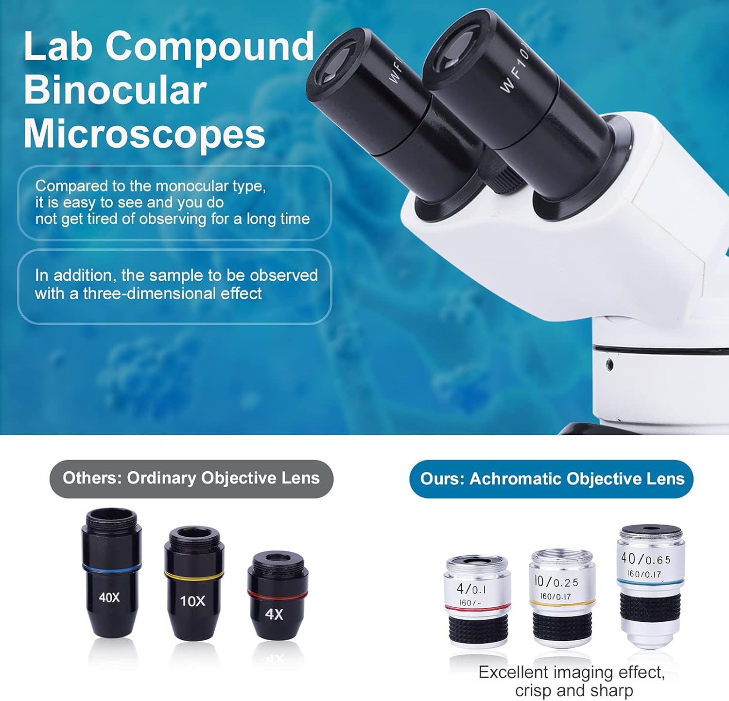Microscopio Binoculare Composti 40x-1000x - immagine 4
