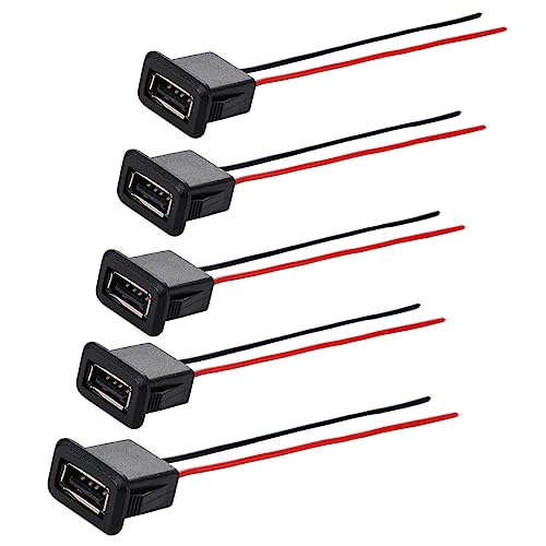 Greluma 5 Pz Presa USB 3A a 2 Pin con Connettore Femmina