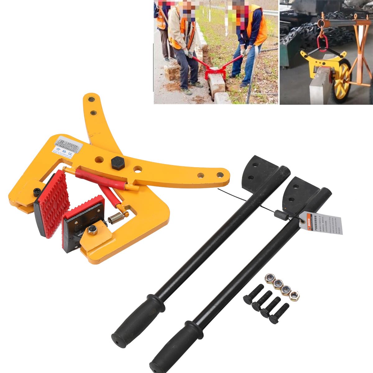 Ecutee Pinza per Cordoli Giallo 350kg