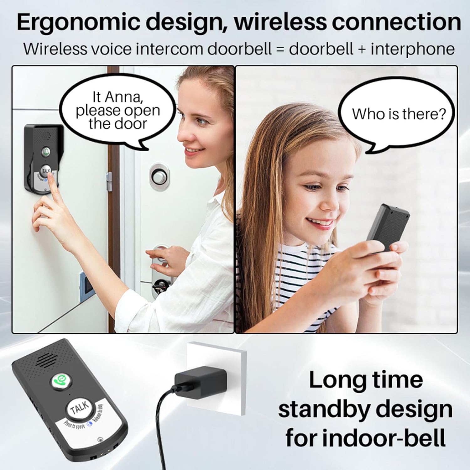 Evtscan Interfono Wireless con Raggio Lungo 1500m - immagine 6