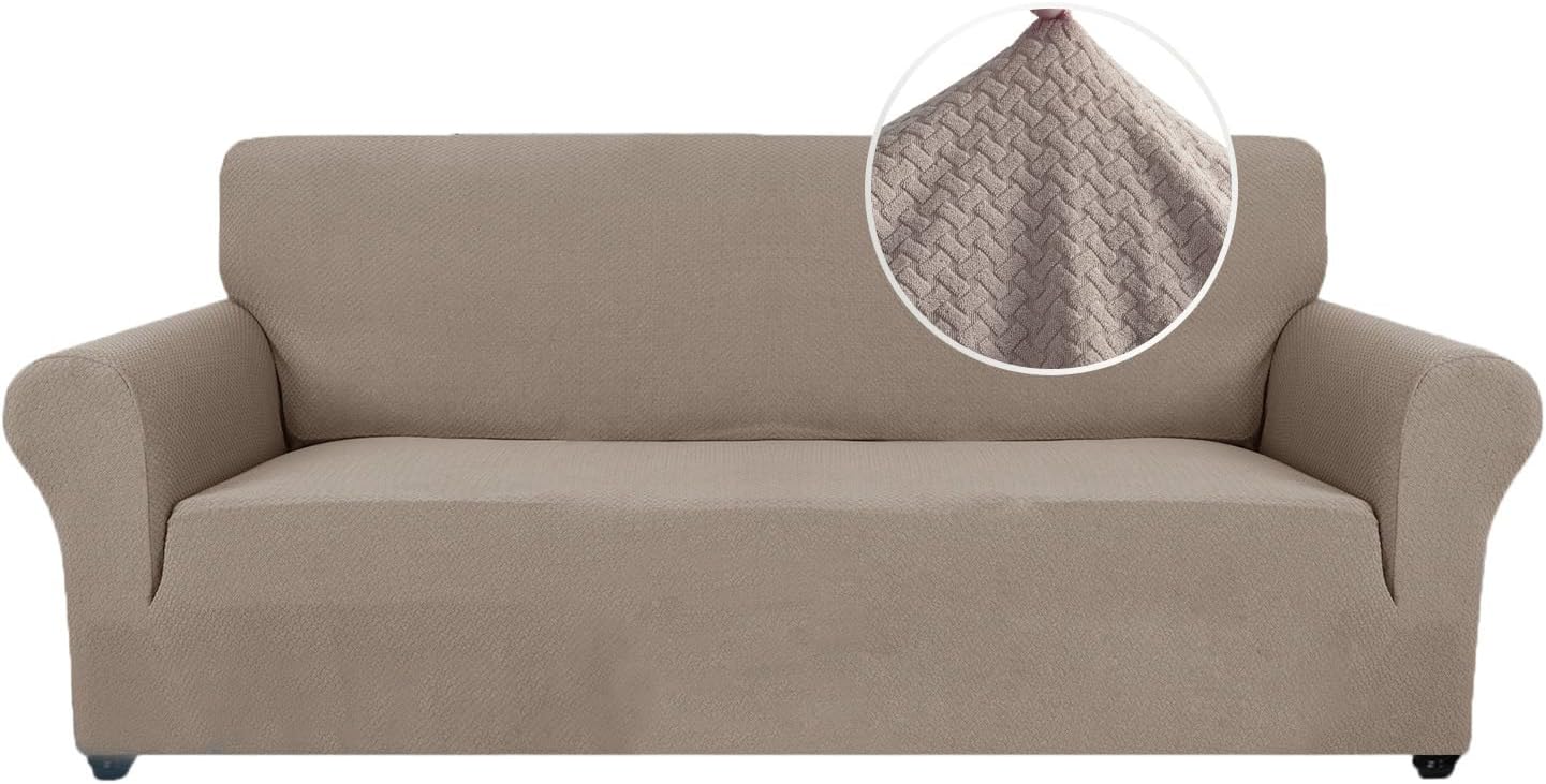 Ystyle Copridivano 3 Posti Elasticizzato, Cachi - immagine 1