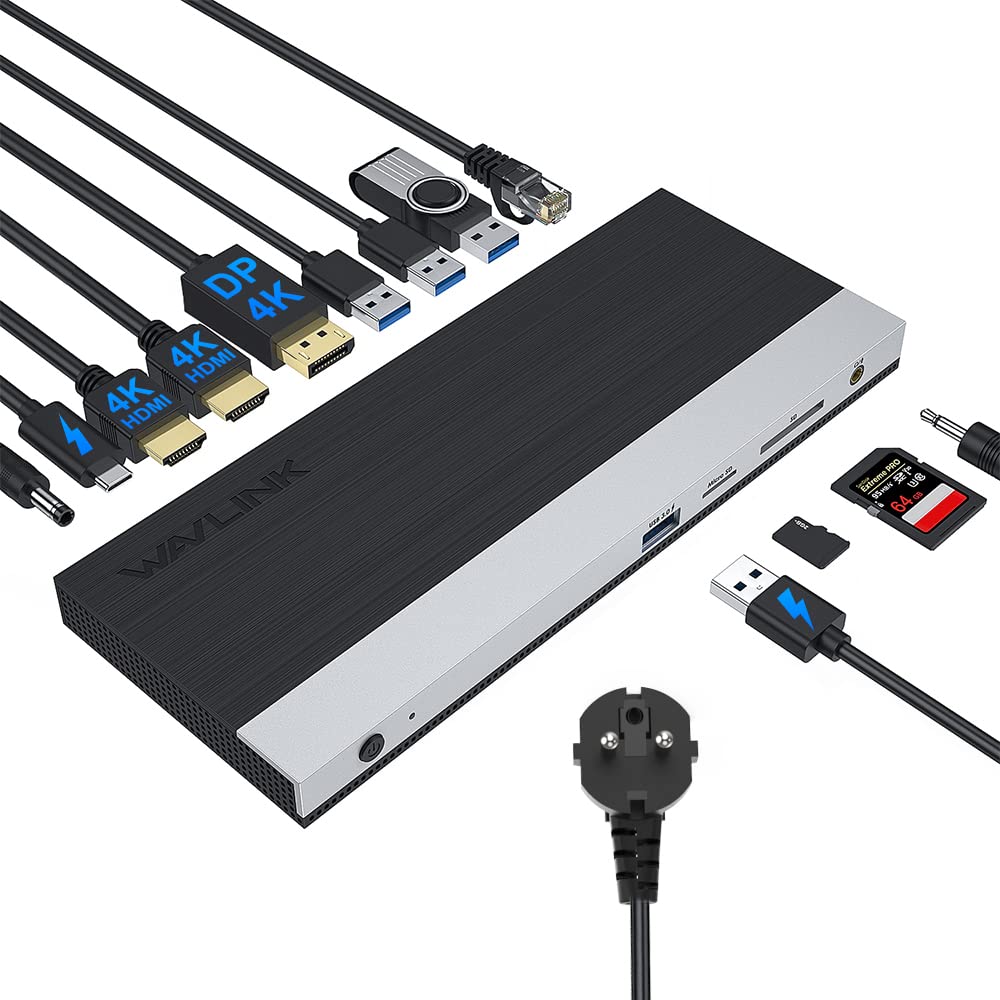 Wavlink Docking Station USB-C 4K MST Triplo Display