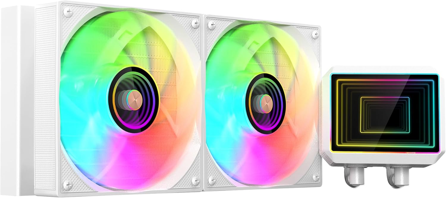 Mars Gaming ML-TWO240 - Raffreddamento a Liquido AIO, Bianco - immagine 1