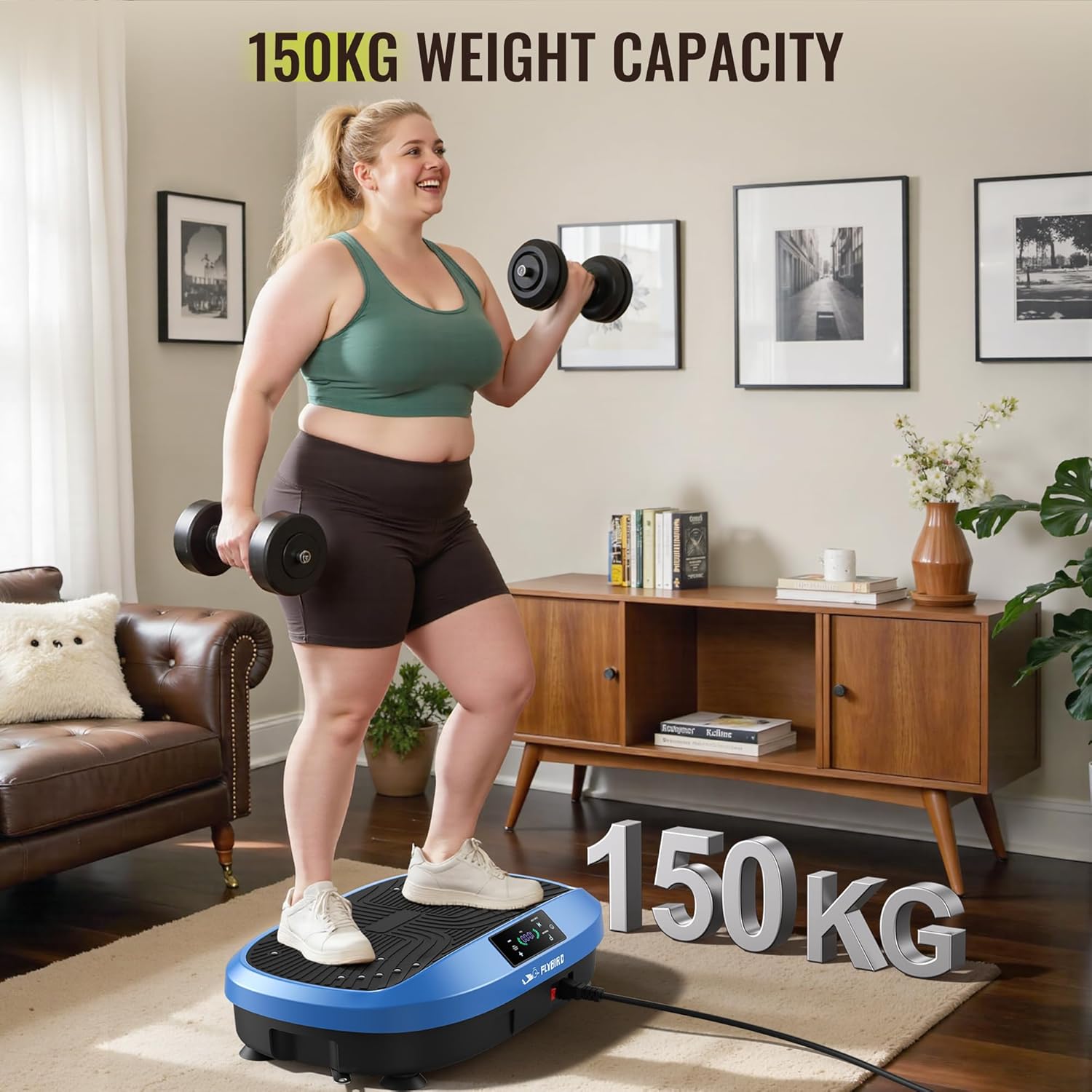 Flybird Piastra Vibrante per Esercizio Corpo Completo - immagine 3