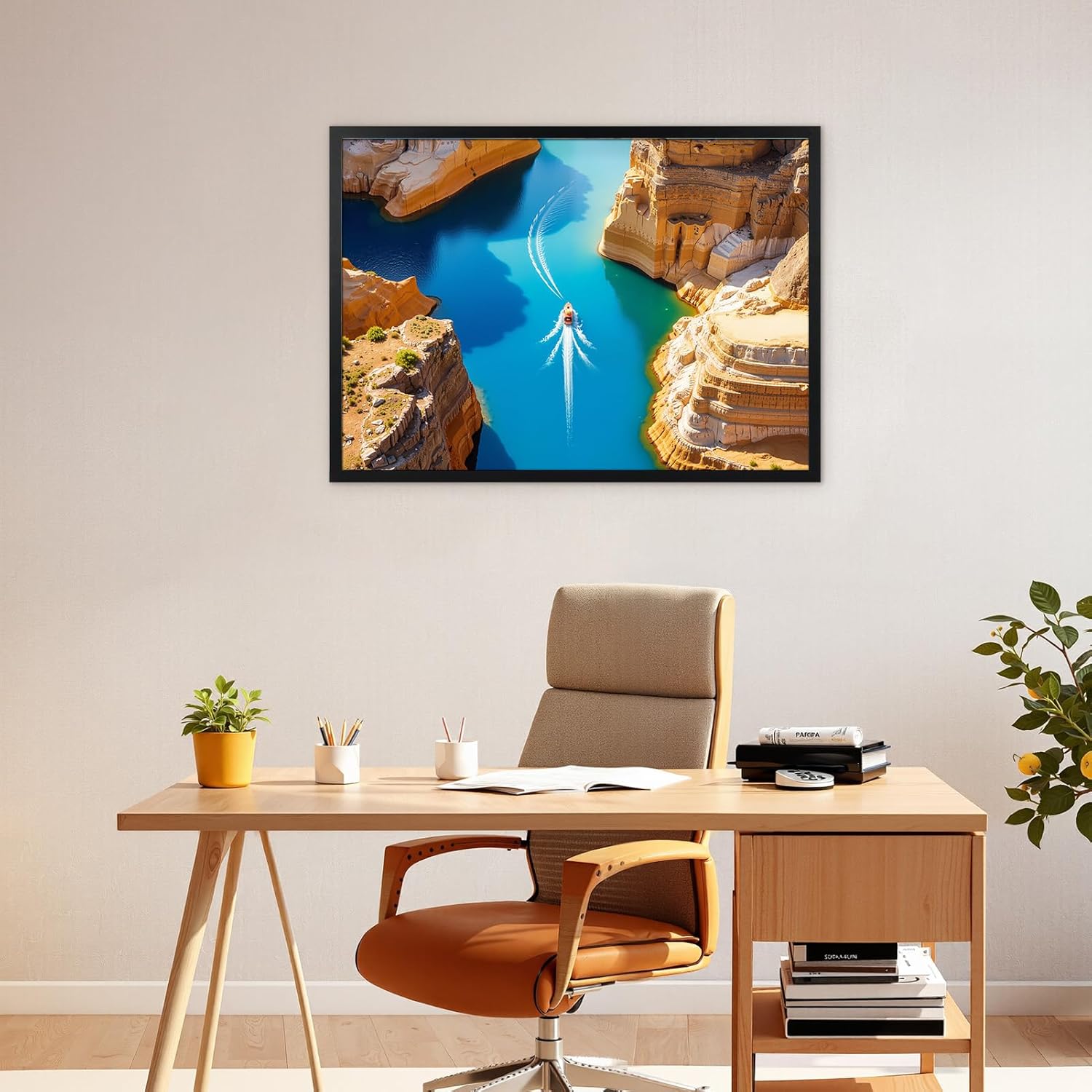 Cornice 50x70 da Parete in Alluminio Nera - Set da 3 Pezzi - immagine 5