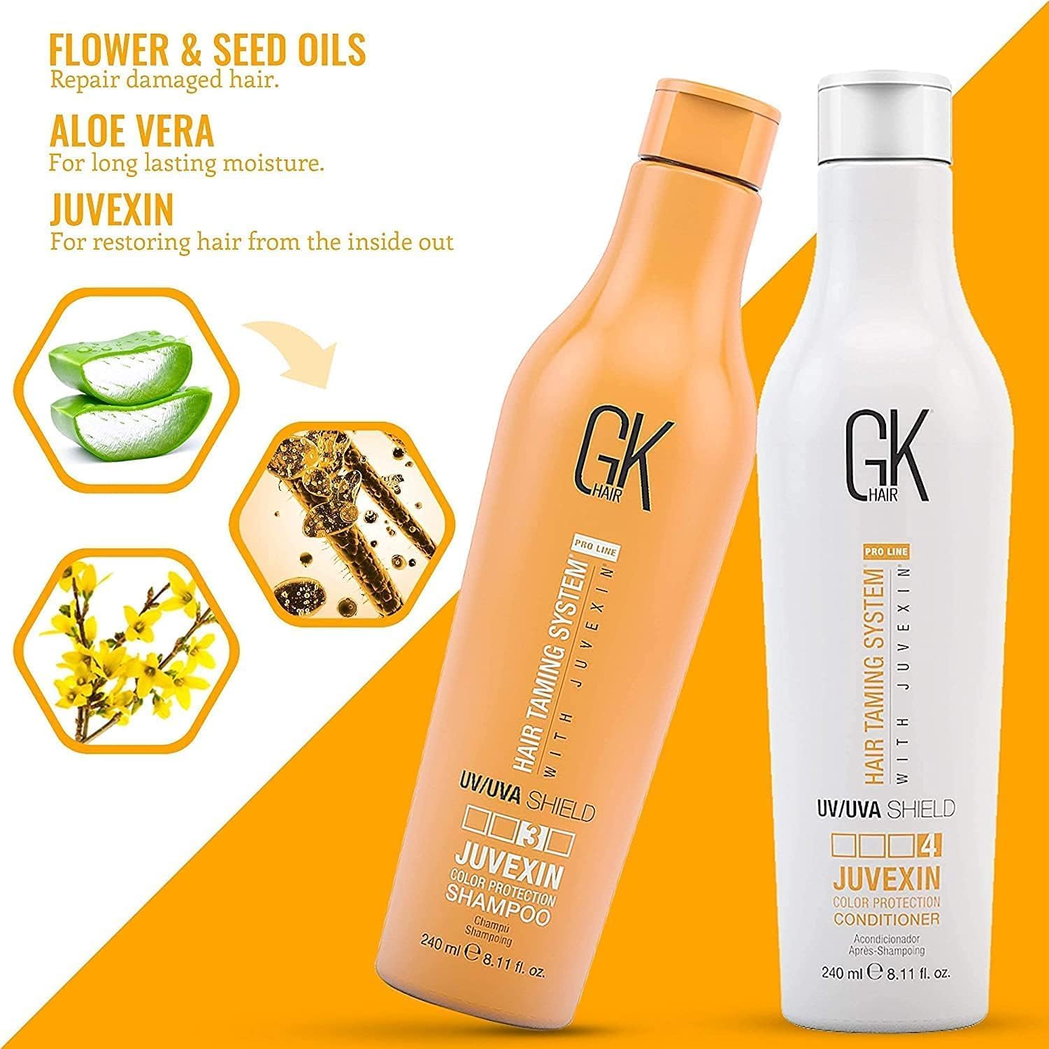 Gk Hair Global Keratin Shield Shampoo e Conditioner Set - immagine 4