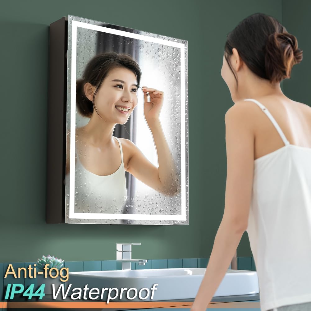 Kww LED Mobile Bagno con Specchio e Luci Dimmabili - immagine 6