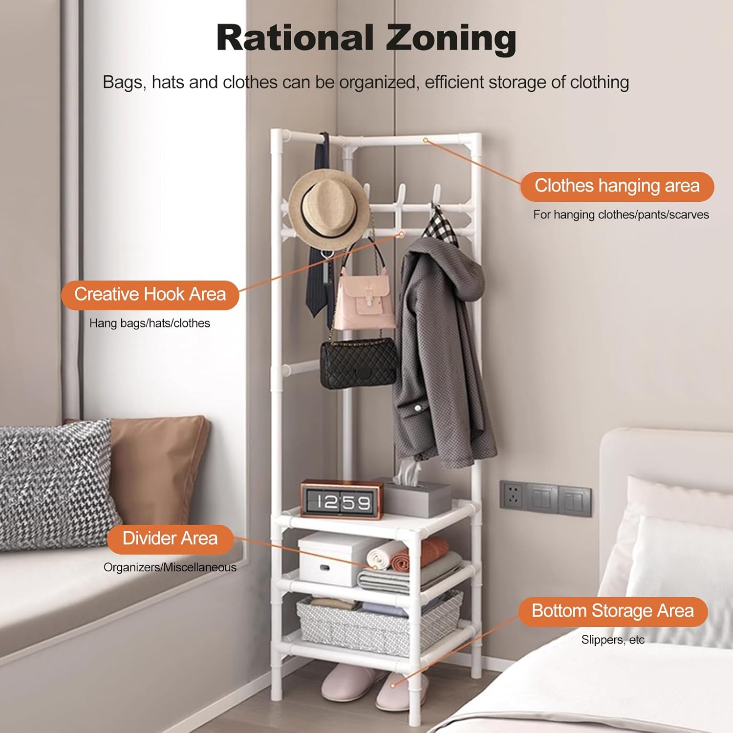 Ergocar Appendiabiti Multifunzione per Sciarpe e Gioielli - immagine 3