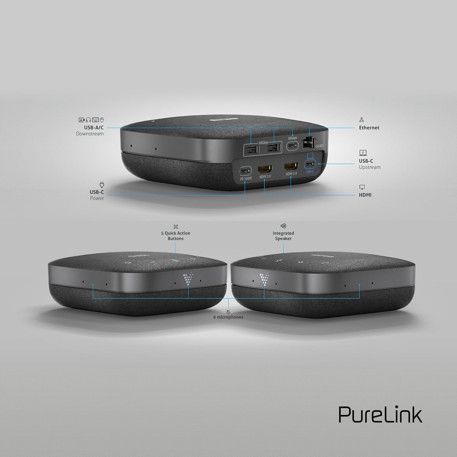 Vuelogic - Docking Station USB C 10 in 1, Nera - immagine 4