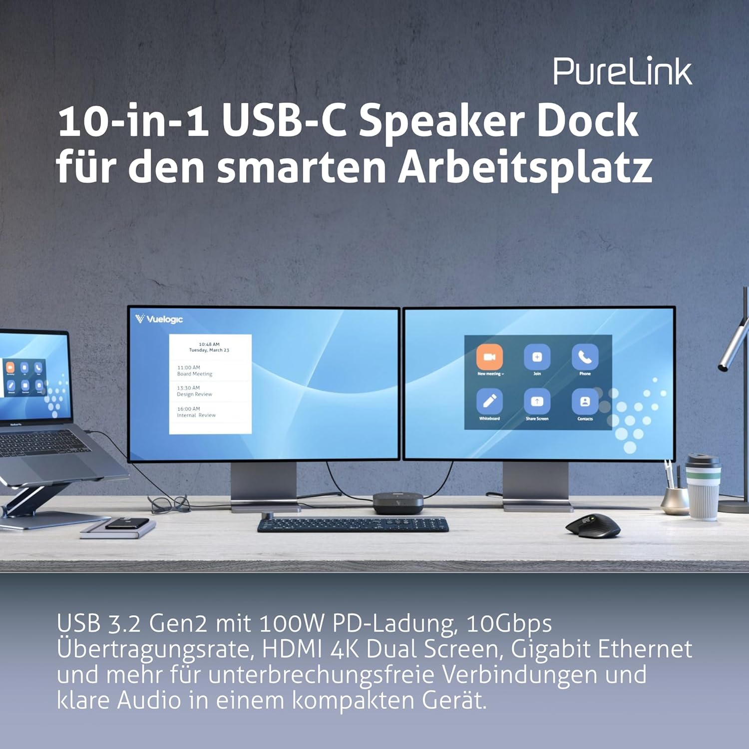 Vuelogic - Docking Station USB C 10 in 1, Nera - immagine 5