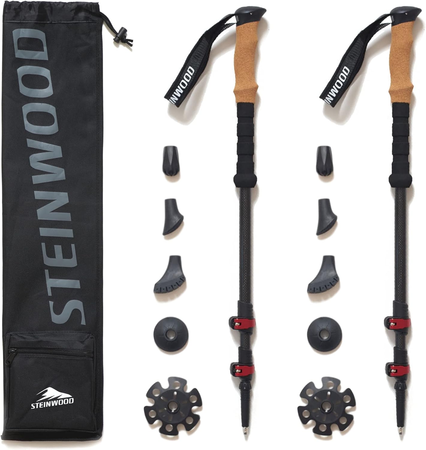 Steinwood Bastoncini da Trekking in Carbonio - immagine 1