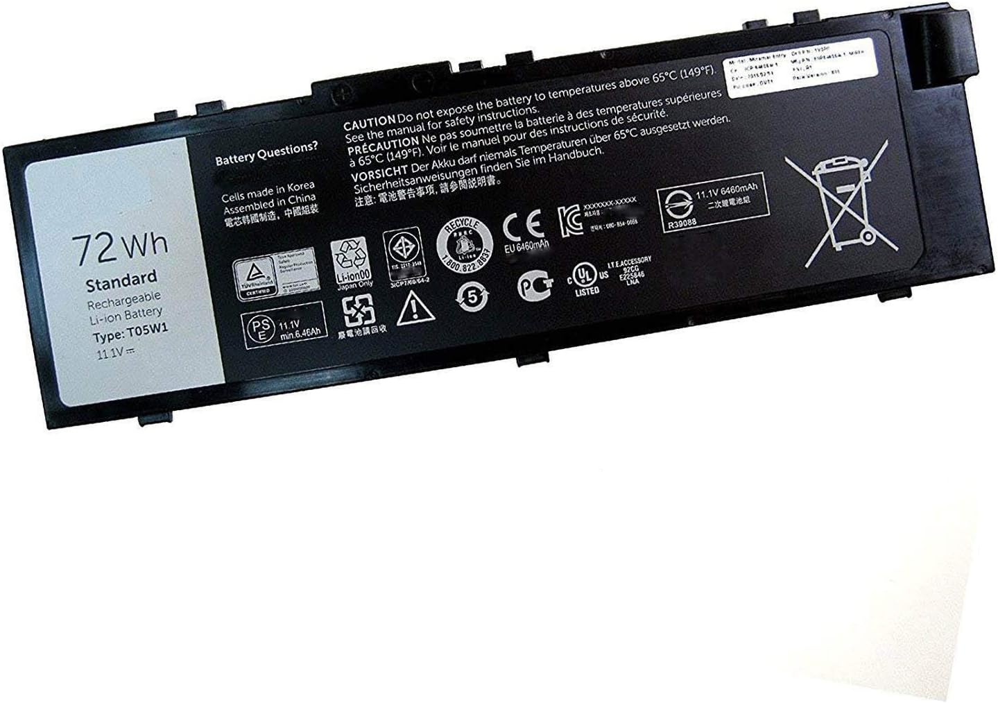 Batteria Sostitutiva per Dell Precision 15 7510 7520 - immagine 1