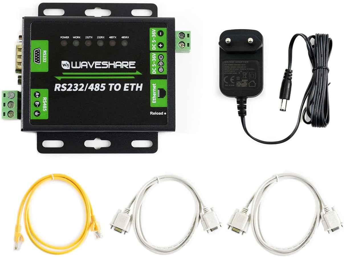 Waveshare Converter Industriale RS232/RS485 a Ethernet - immagine 1