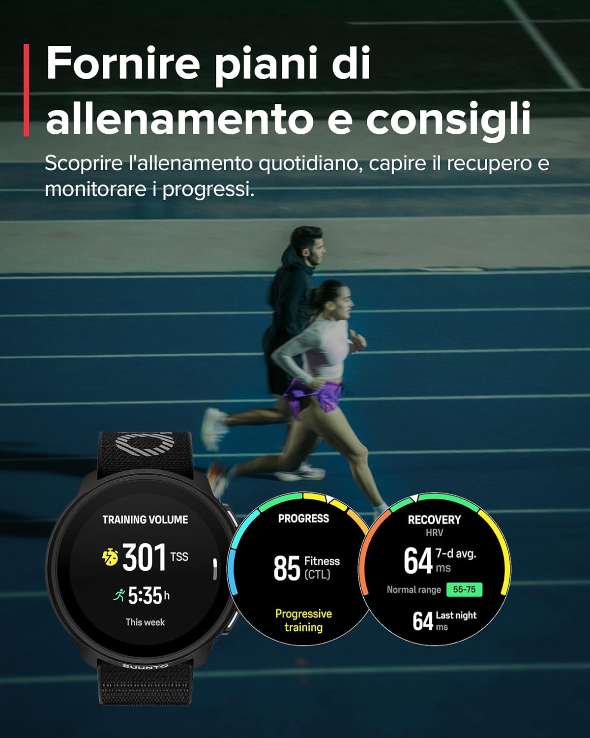 SUUNTO RUN Orologio Sportivo da Corsa AMOLED 1,32" - immagine 7