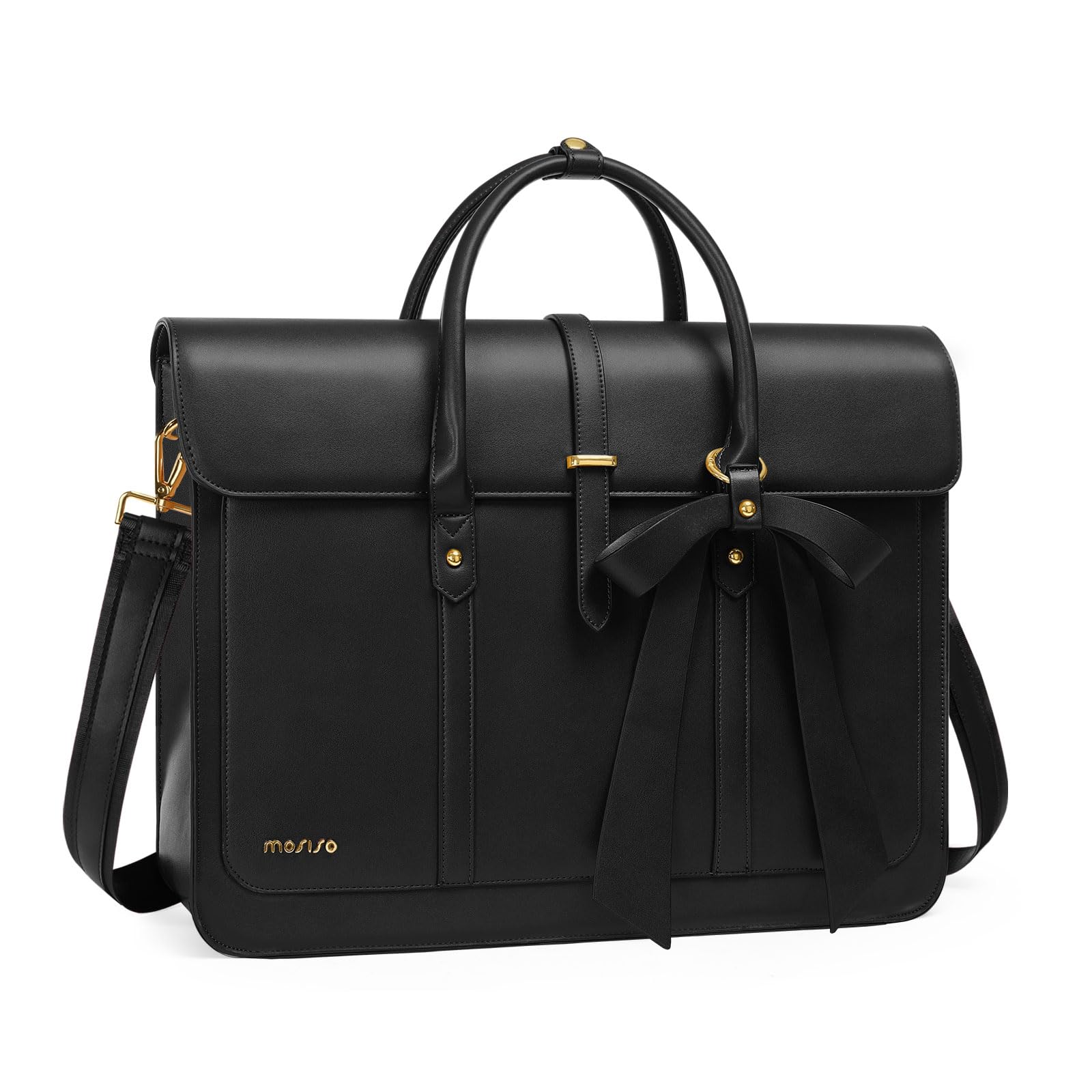 Mosiso Borsa Porta PC Donna 13-14 Pollici, Nero