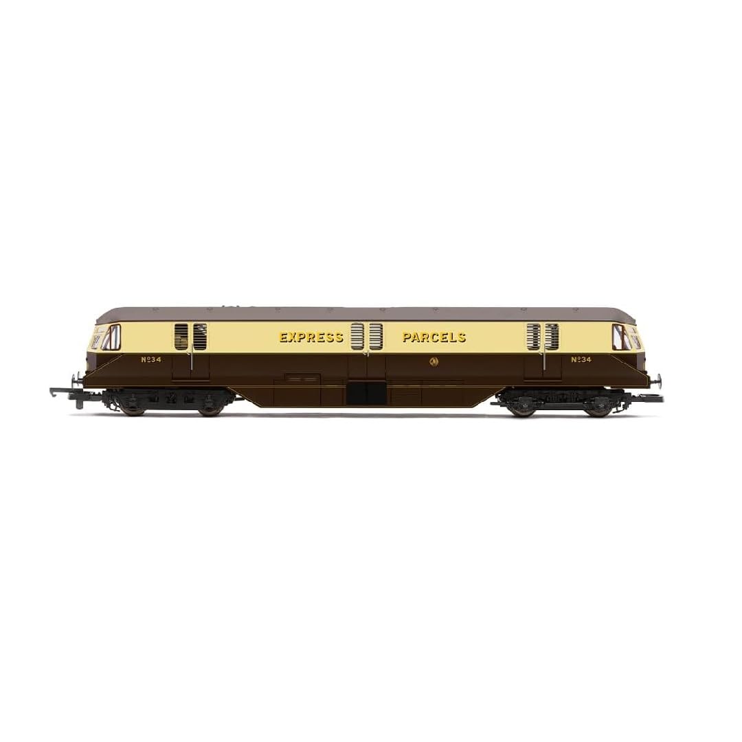 Hornby R30384 RailRoad Plus GWR Bo-Bo No34 Carrozza Pacchi