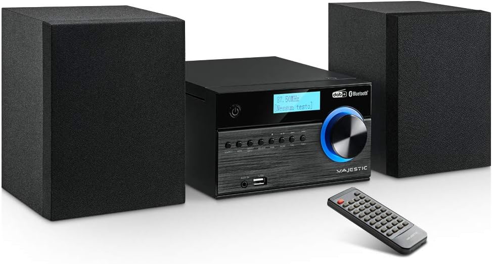 AH 2350 BT - Sistema Micro Hi-Fi DAB/DAB+/FM, Nero - immagine 1