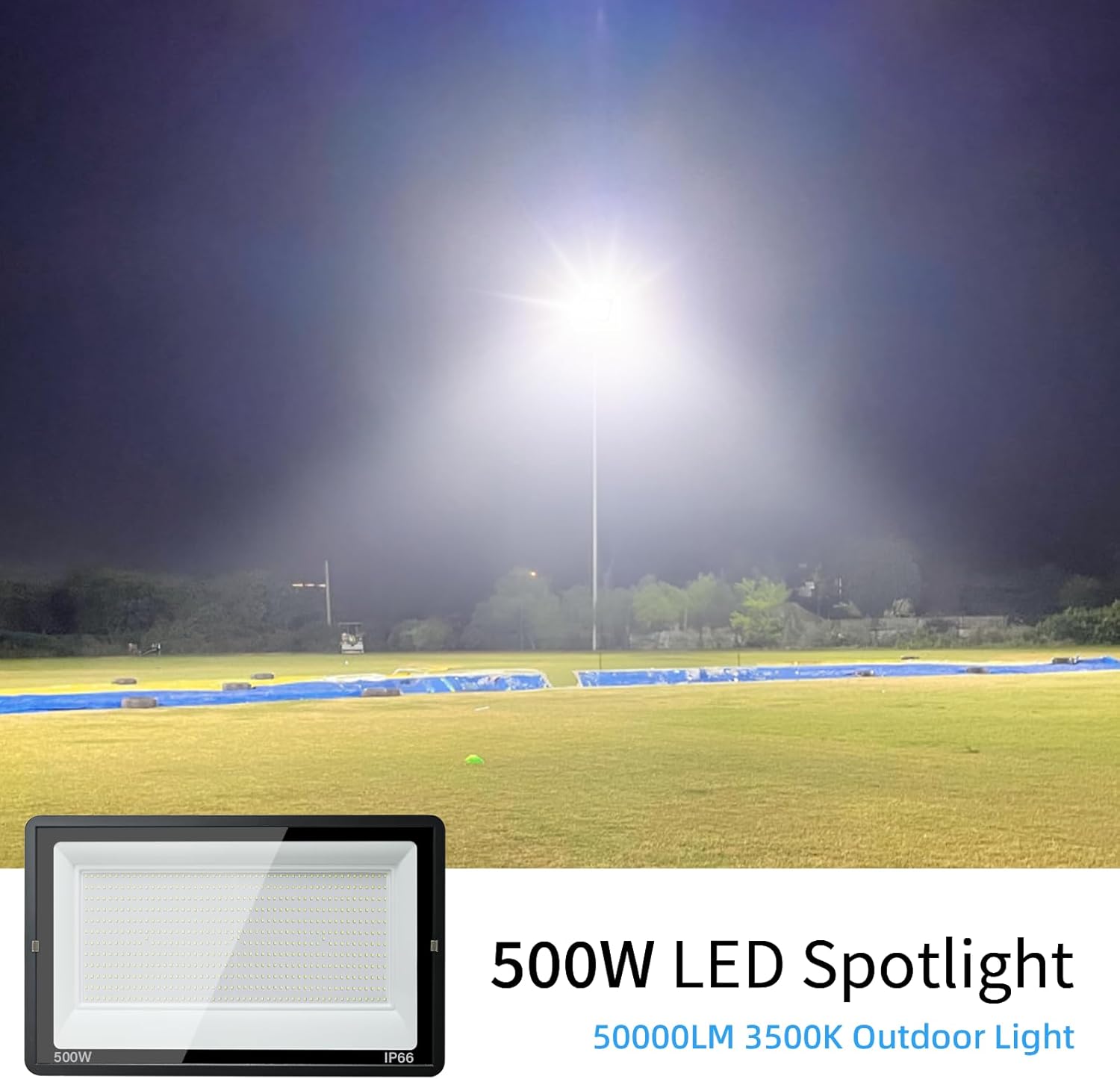 Toobettp Proiettore LED Esterni 500W 50000lm - immagine 2