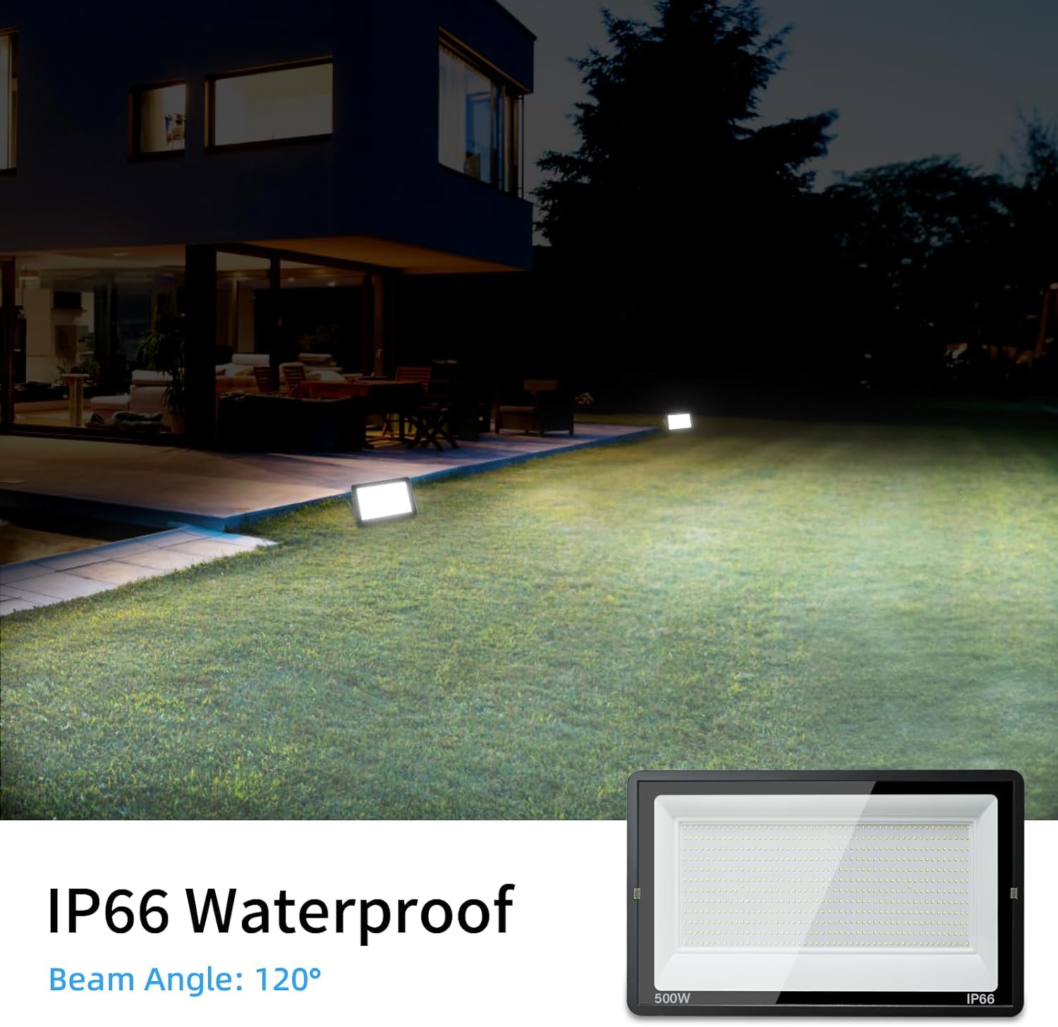 Toobettp Proiettore LED Esterni 500W 50000lm - immagine 3