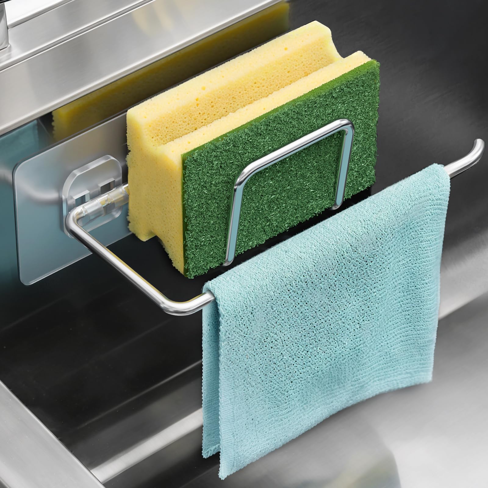 Pavstine Porta Spugne Lavello Cucina Acciaio Inox