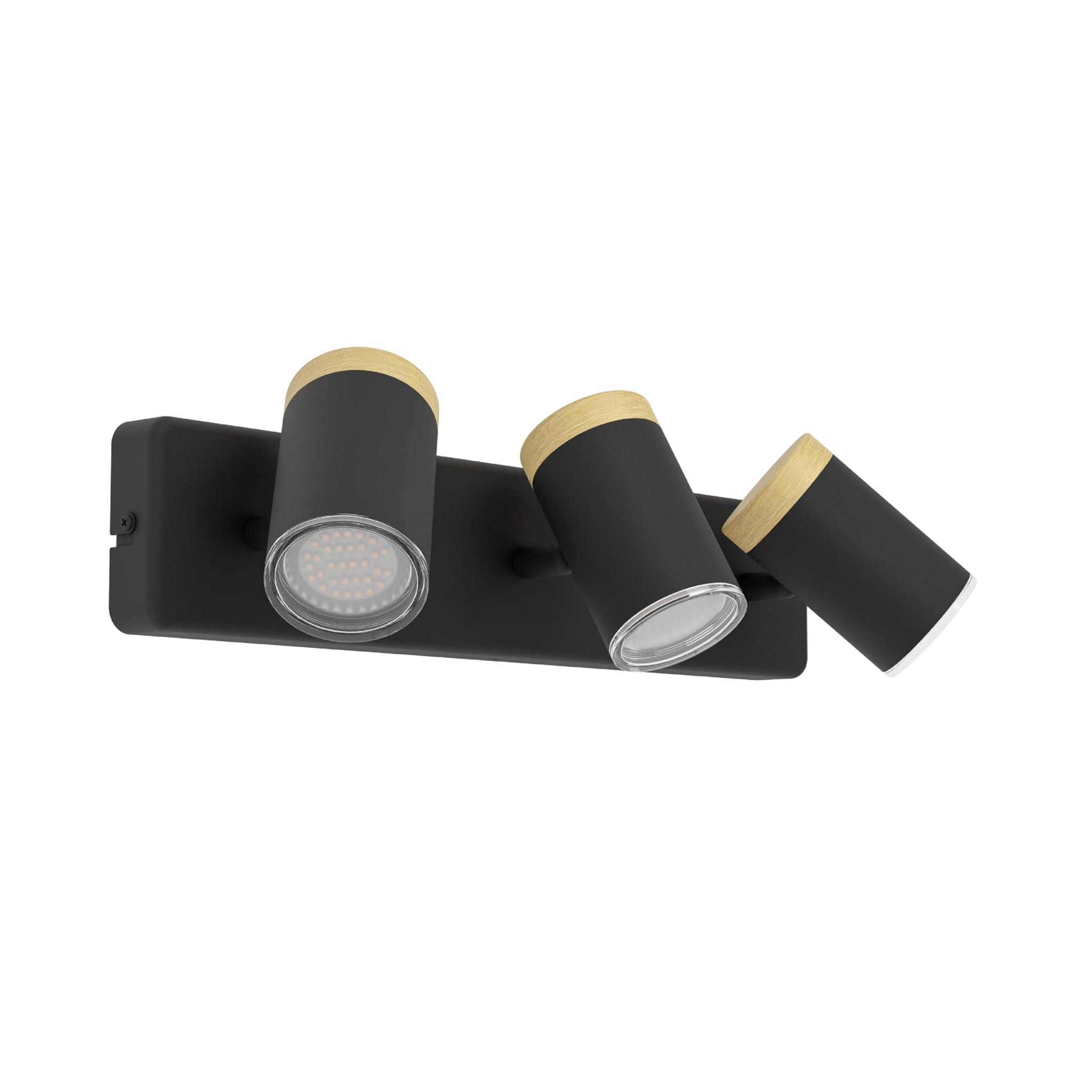 Eglo Consuma - Plafoniera 3 Luci GU10, Nero